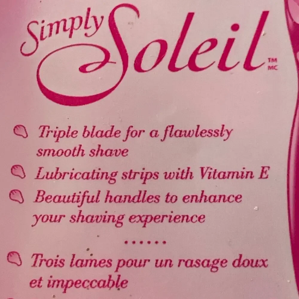 Bic Simply Soleil Razors 5 pkgs Smooth Shave Lubricating 3 Blades 3 Razors